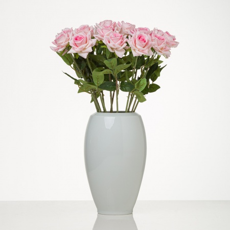 Umelá zamatová ružička LOLA ružová.Cena je uvedená za 1 kus.